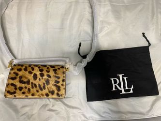Ralph Lauren 20in Leopard Print Handbag