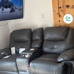 Black Recliner Couch