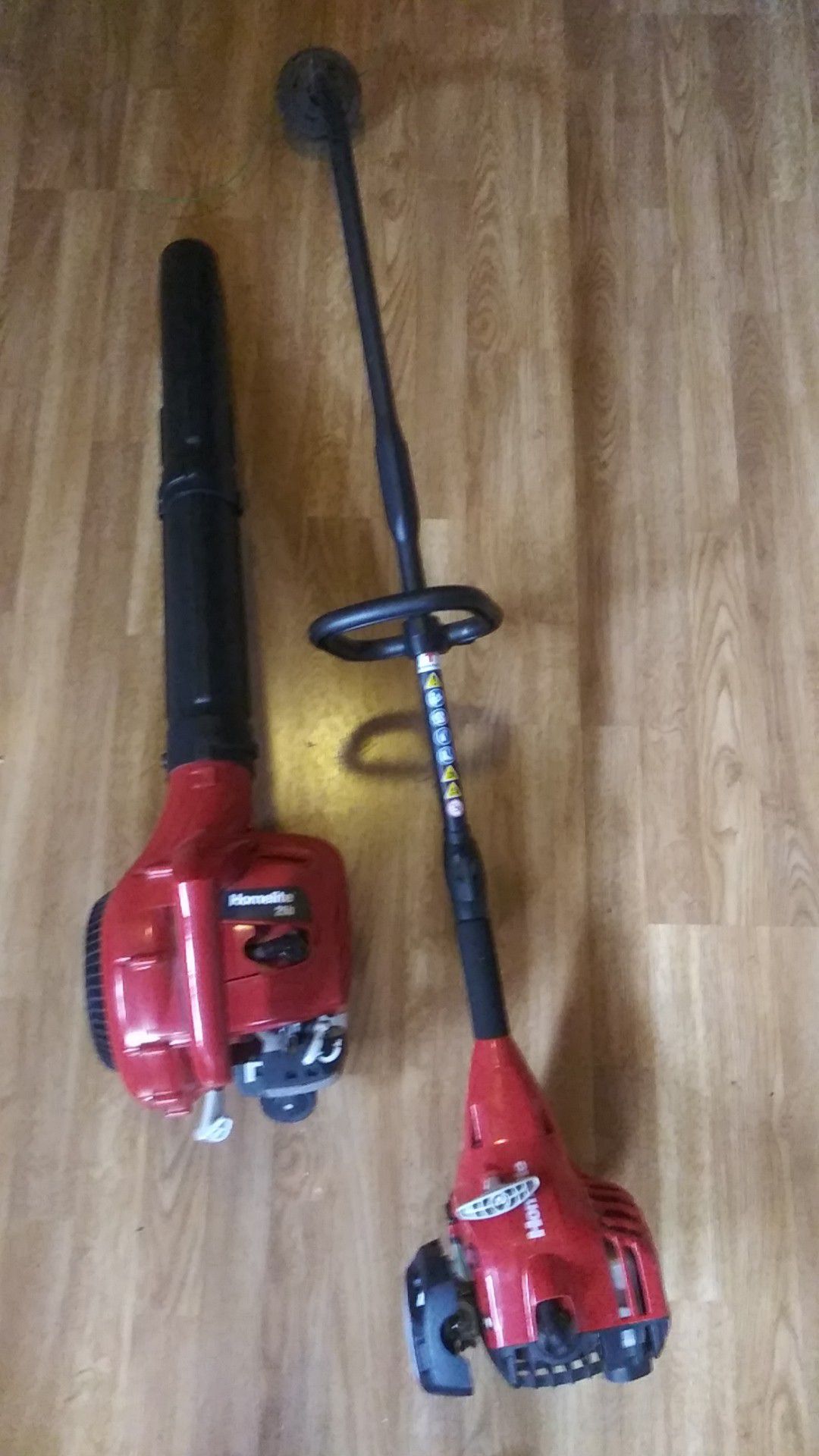 Homelite gas powered weed eater + blower combo practically brand new