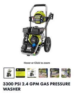 Ryobi Pressure Washer 3300 PSI (GAS) 2.4 GPM