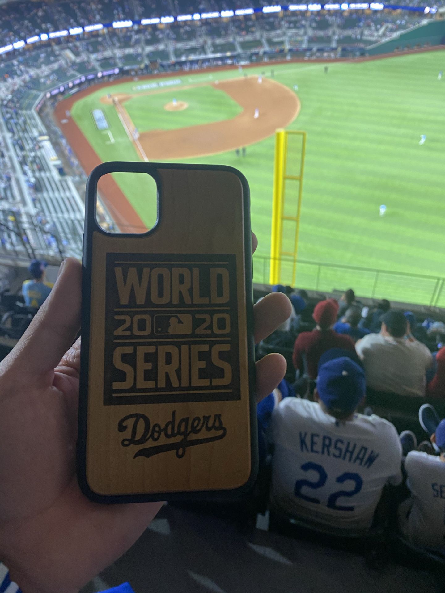 World Series Dodgers Real Wood iphone case