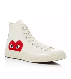 Converse X PLAY Chuck Taylor White Sneakers Size 7