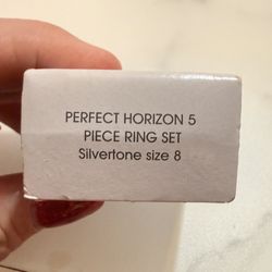 Silverstone Five Piece Ring Set Size 8