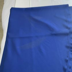 Royal Blue Round Tablecloth