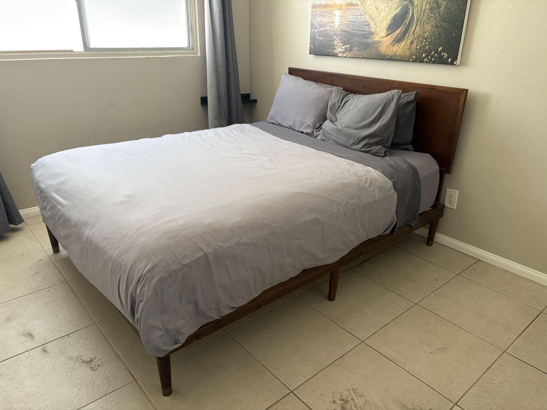 Queen Size Frame, And Mattress