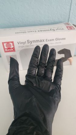 gloves  vinyl hybrid nitrile blend
