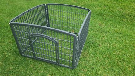 Foldable pet play pen with door 25H x 36 x 36