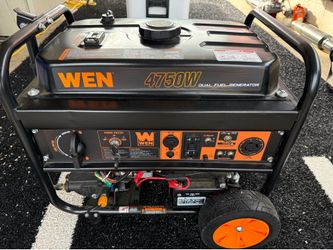 WEN 4750W Dual Fuel Generator – Electric Start – Excellent Condition
