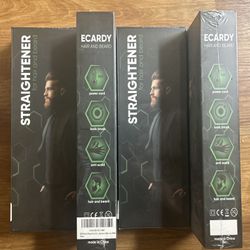 Ecardy Hair And Beard Straightener. Four Pack. All Brand New And Sealed 