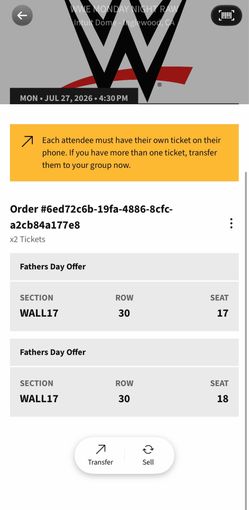 Wwe Monday Night Raw Tickets
