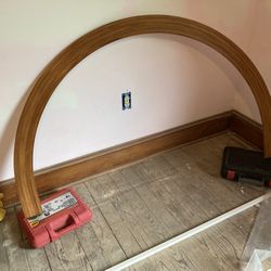 3 1/2 Arch Window  Wooden Trim