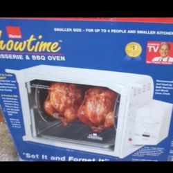 NEW In Box Ronco Showtime Rotisserie & BBQ Countertop Oven 