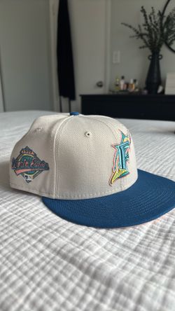 New Era Miami Marlins Ocean Drive 1997 World Series Patch Hat 59FIFTY Fitted hat