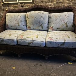 Wicker Ethan Allen Sofa