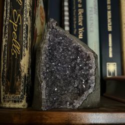 Beautiful Purple Crystal Geode Rock 
