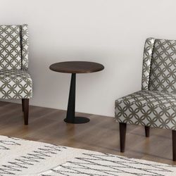 Armless Accent Chairs Slipper Chair, Comfy Wingback Corner Side Chair, Fabric Mid Century Modern Chair for Living Room Bedroom Office, Light Brown Pla