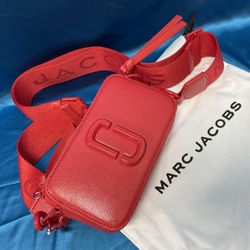 Marc Jacobs Snapshot Crossbody Bag Sandcastle Geranium