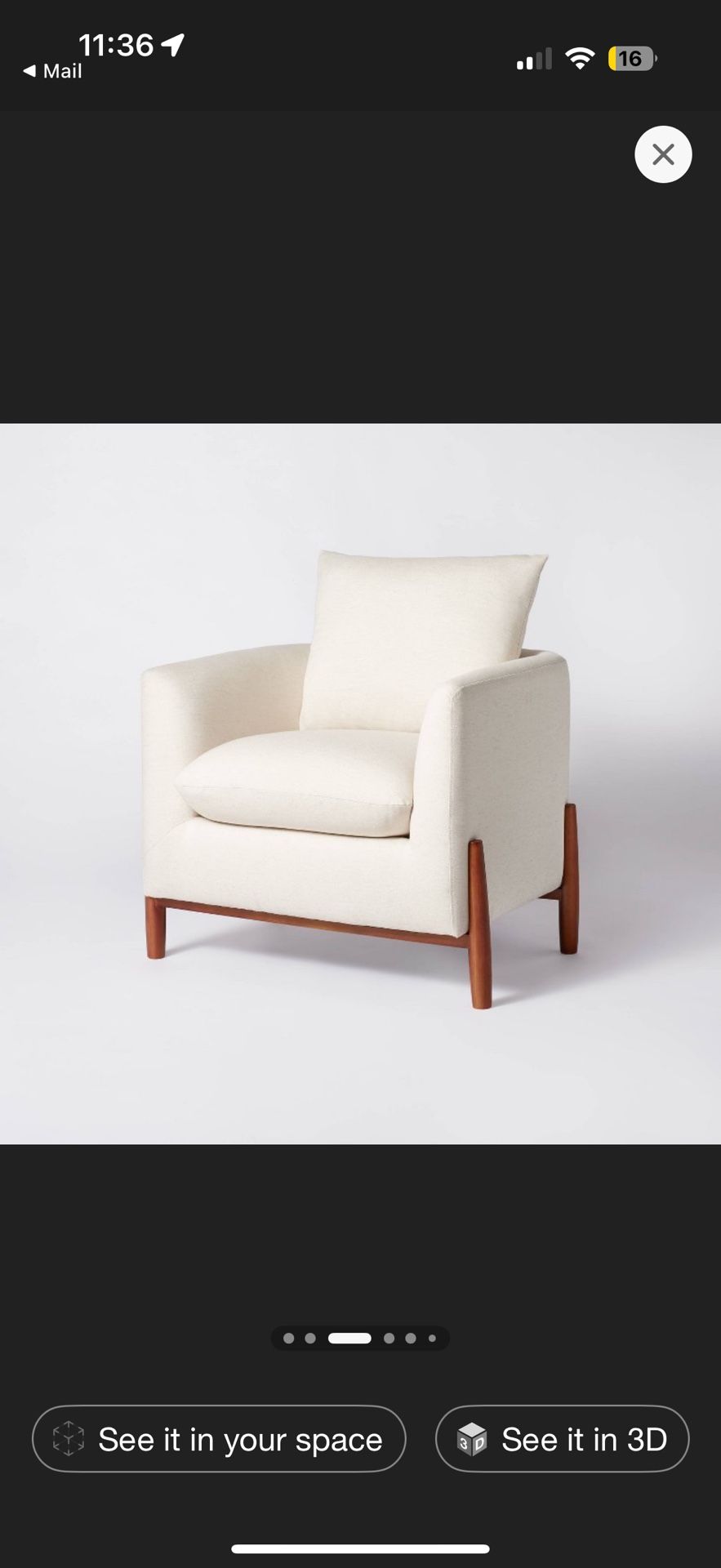 Threshold Elroy Chairs - Natural Linen