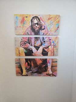 Big Lebowski Painting Three Piece