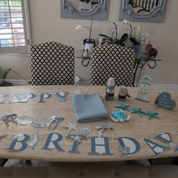 Beach Ocean Coastal Birthday Party Decorations