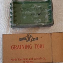 Vintage Buck Horn Graining Tool-Original Box