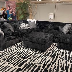 Corduroy Sectionals, Matching Ottoman’s 