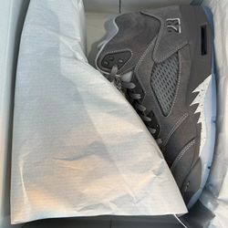 DS NEW SZ 8.5, 11, 14 AIR JORDAN 5 V WOLF GREY 4 IV BLACK METALLIC