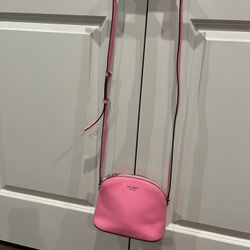 Kate Spade Dome Pink Leather Crossbody purse