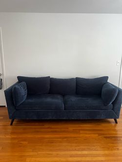 Navy Blue Modern Sofa