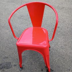 Red Metal Chair 