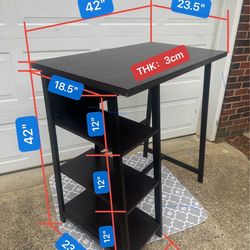 42" Standing Table / Bar Counter 3cm thick material, sturdy steel frame