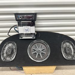 Box With Speakers And Stereo 