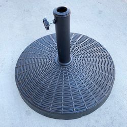 (NEW) $45 Heavy Umbrella Base 20 Inches Round 55lbs Patio Stand Outdoor Garden Market