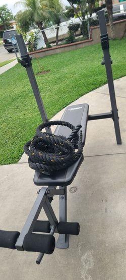 Weight Bench And Fitness Rope