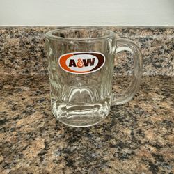 VINTAGE A&W ROOT BEER GLASS MUG
