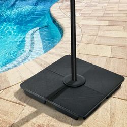 4-Piece Heavy Duty 176lb Sand Filled Umbrella Base Stand
