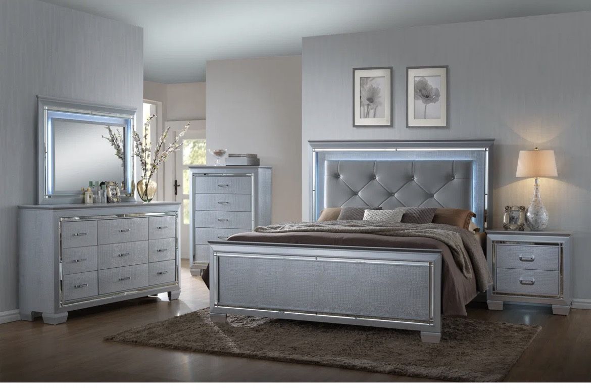 Bed frame And 6 Drawer Dresser $500