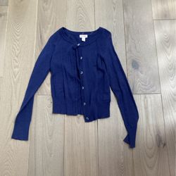 Blue Cardigan For Girls. Brand Cat & Jack. Size M Kids. Ages 7/8