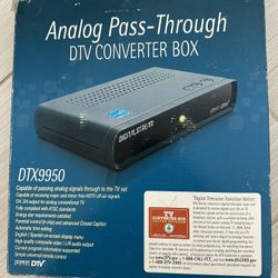 Brand new Digital Stream DTX9950 Analog Pass-Through DTV Converter Box