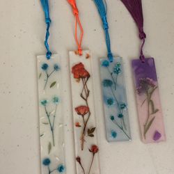 Bookmarks Resin With Fresh Pressed Flowers