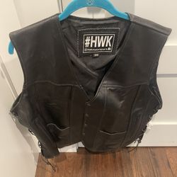 Leather Vest 2xl