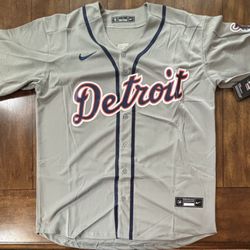Detroit Tigers Spencer Torkelson Gray Jersey Adult Large NWT