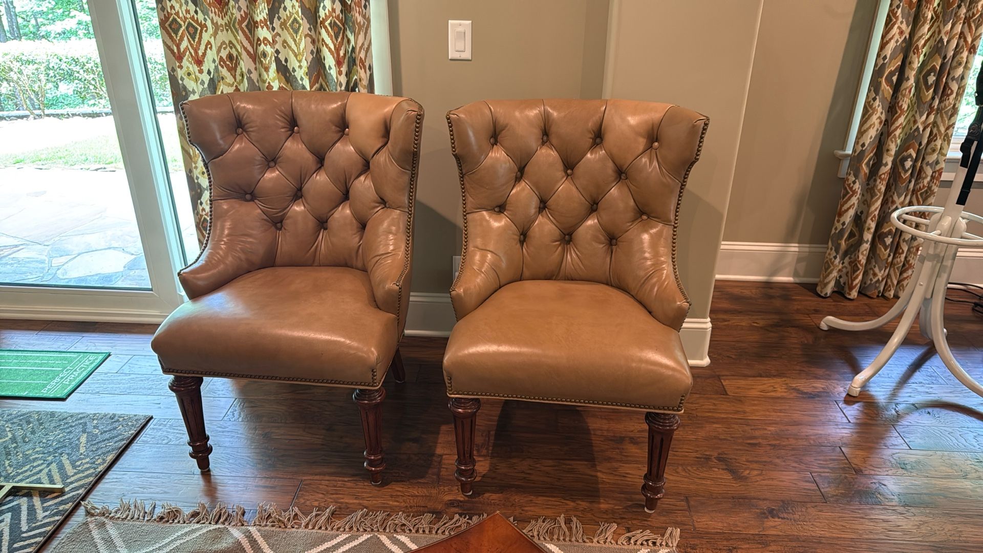 Leather Chairs Chesterfield Style