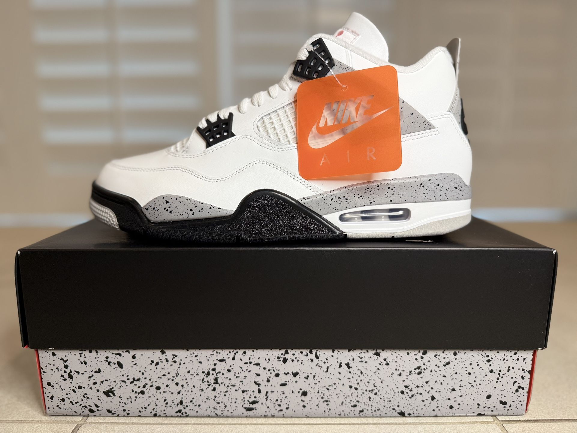 Authentic Brand New Jordan 4 Retro White Cement Deadstock