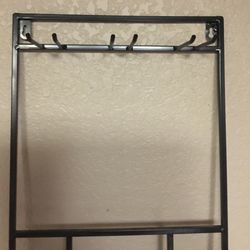 Wall Glass And Wine Bottle Holder