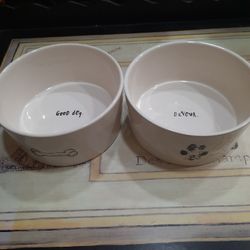 Rae Dunn Dog Bowls