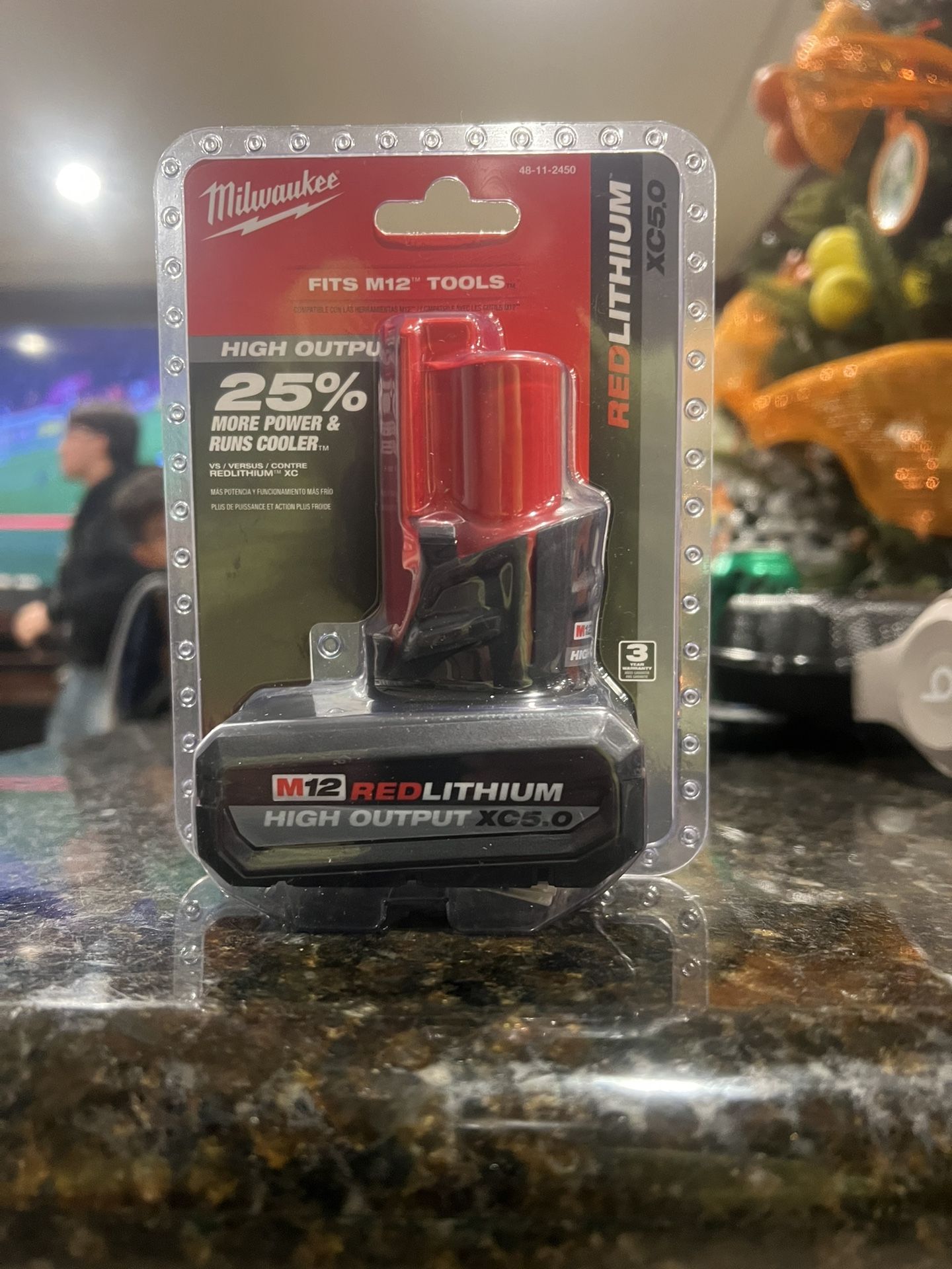 New Milwaukee M12 Red Lithium High Output 5.0 Battery 