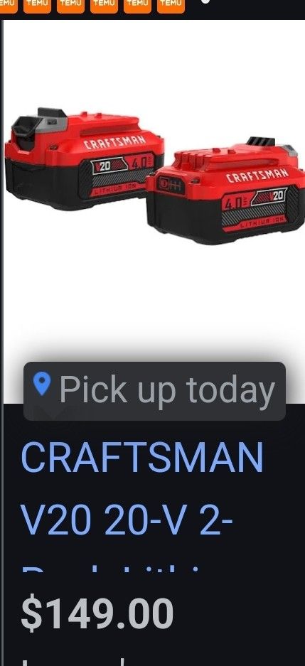 Craftsman Batteries 4aug