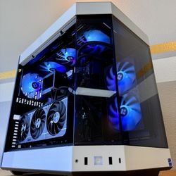 Gaming PC Custom Built by AREA-51✅🕹Full White RGB Set,Intel i7/32GB RAM/2TB🖥1 Yr Wrnty‼️ RTX 5070 GPU💥 $0 Down Finance Available