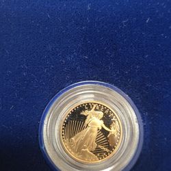 Gold Eagle Proof Semi Key date COA